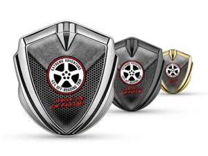 Badge Logo 3D Stile Minimale Scudo Universale 3D